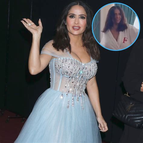 salma hayek nude slip|Salma Hayek Has Nip Slip Dancing in Bathrobe: See Video